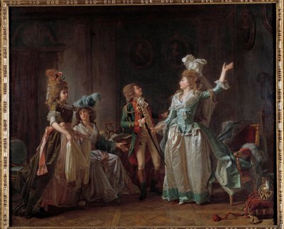 رحيل لوحة التنين لميشيل غارنييه (1753-1819). 1780 خافت. 0.54 × 0.65 م. باريس ، متحف كارنافالي بواسطة ميشيل غارنييه