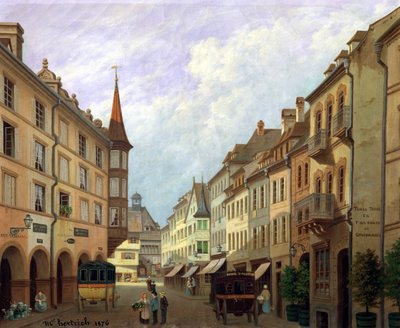The Arcades ، Grand Rue ، كولمار ، 1876 بواسطة ميشيل هرتريش