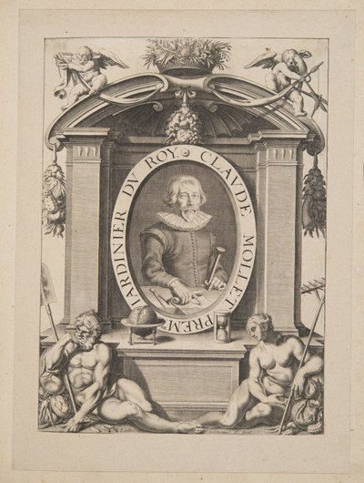 كلود موليت ، أول Jardinier du Roy ، من Theatre des Plans et Jardinages ، حانة. 1652 (نقش) بواسطة ميشيل لاسن