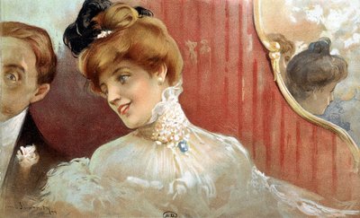 امرأة في الحفلة - كرومو. بواسطة Simondy بواسطة ميشيل سيمونيدي