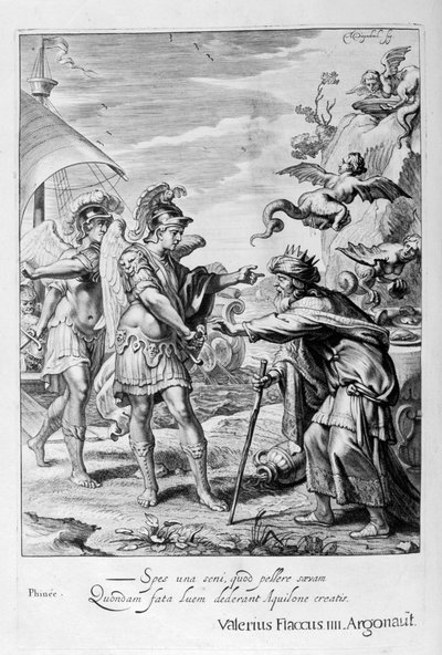 يتم تسليم Phineus من Harpies بواسطة Calais و Zethes ، 1655 بواسطة ميشيل دي مارول