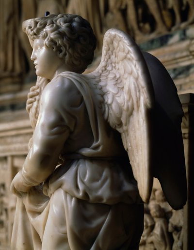 Angel candelabra for the Ark of Saint Dominic بواسطة مايكل أنجلو بوناروتي