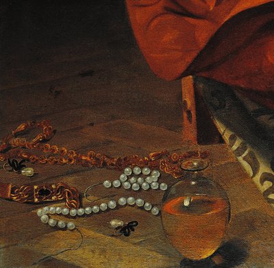 Detail of The Penitent Magdalene بواسطة مايكل أنجلو ميريسي دا كارافاجيو
