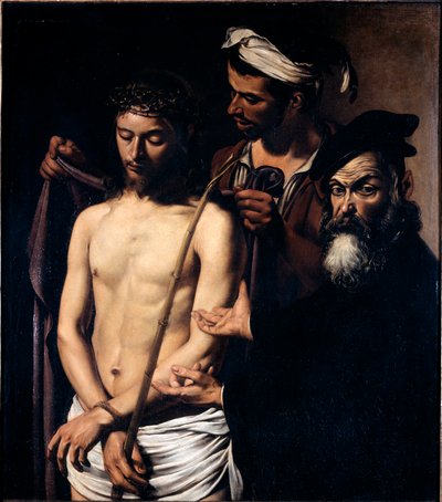 لوحة Ecce homo لـ Michelangelo Merisi تُعرف باسم Caravaggio (The caravage بواسطة مايكل أنجلو ميريسي دا كارافاجيو