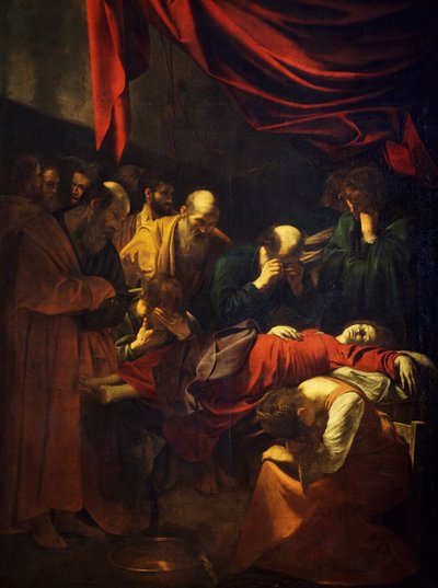 The Death of the Virgin بواسطة مايكل أنجلو ميريسي دا كارافاجيو