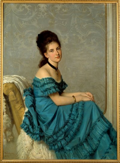 صورة لأديلايد بانتي. رسم ميشيل جورديجياني (1830-1909) بواسطة ميشيل جورديجياني