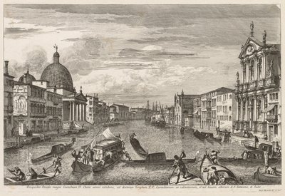 مناظر البندقية: سانتا تشيارا ، 1741. بواسطة ميشيل ماريشي