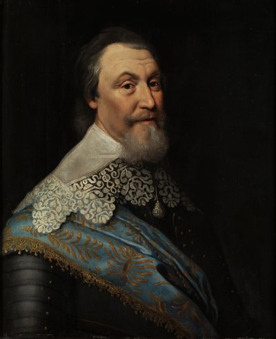 صورة للكونت أكسل أوكسينستيرنا (Oxenstjerna) (1583-1654) ، بقلم ميرفلت ، ميشيل يانش. ورشة عمل. زيت على خشب. الأبعاد: ٧٠ × ٦٠ سم. المتحف الوطني ستوكهولم بواسطة ميشيل جانز. فان ميريفيلد