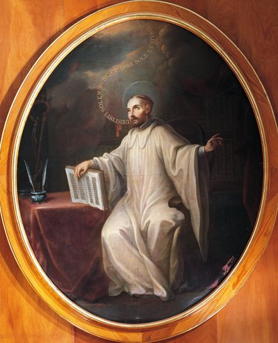 St Bernard of Clairvaux, attributed to Miguel Cabrera (1695-1768) بواسطة ميغيل (Attr. To) Cabrera