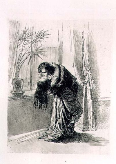 احتضان الزوجين ، اللوحة 5 من "Liebe" ("الحب") ، حانة. 1901 في لايبزيغ (حفر طائرات الهليكوبتر) بواسطة Mihaly بواسطة Zichy