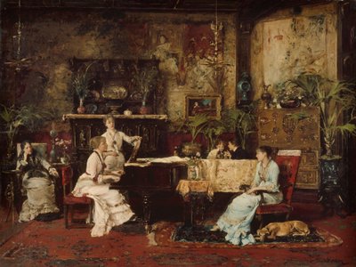غرفة الموسيقى ، 1878. بواسطة ميهالي مونكاسي