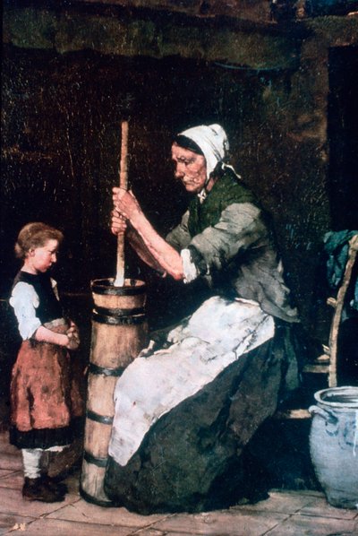 امرأة في Churn ، c1864-1900 بواسطة ميهالي مونكاسي