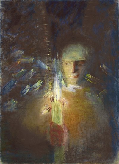 جزء الحقيقة Ciurlionis ، Mikalojus Konstantinas (1875-1911). باستيل على ورق مقاس: 91 * 66.8 بواسطة Mikalojus Konstantinas Čiurlionis