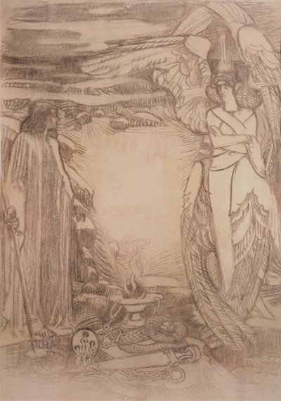 رسم توضيحي لقصيدة النبي أ. بوشكين ، 1905 بواسطة ميخائيل الكساندروفيتش فروبل