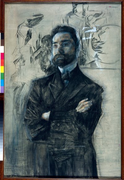 صورة للشاعر فاليري إياكوفليفيتش بريوسوف (1873-1924) - أوفر دي ميخائيل ألكساندروفيتش فروبل (فروبل) (1856-1910) بواسطة ميخائيل الكساندروفيتش فروبل