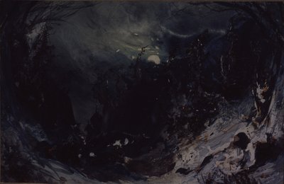 تصميم المسرح لأوبرا The Power of the Fiend لـ A. Serov ، 1871 بواسطة ميخائيل إيليتش بوشاروف