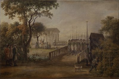 تغيير الحرس في مرج تساريناس في سانت بطرسبرغ ، 1799 بواسطة ميخائيل ماتفيفيتش إيفانوف
