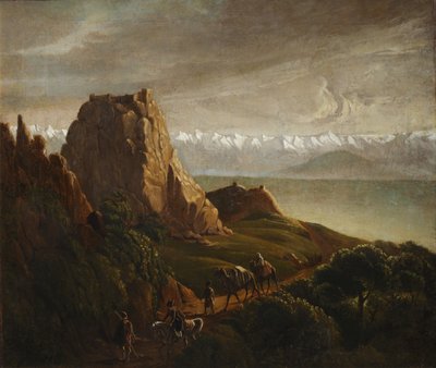 منظر قوقازي مع الإبل ، 1837-1838 بواسطة ميخائيل يوريفيتش ليرمونتوف