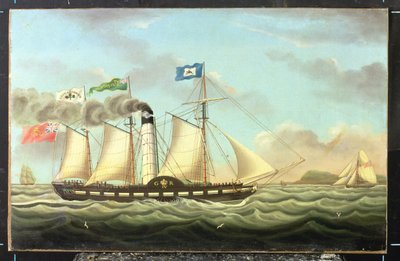 حزمة البخار "سانت باتريك" في ليفربول إلى دبلن رن ، 1827 بواسطة مايلز والترز