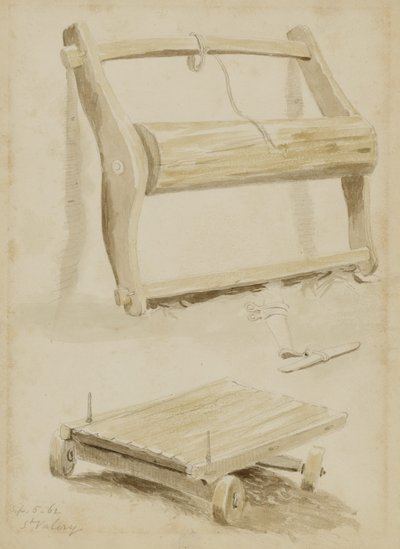 عربة خشبية، سانت فاليري بواسطة عامل منجم كيلبورن كيلوج