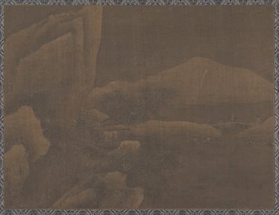 منظر طبيعي للثلج (ورق ألبوم؛ حبر وصبغة بيضاء على حرير) بواسطة مدرسة اسرة مينج الصينية