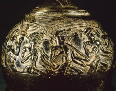 مزهرية الحصاد ، من آيا تريادا ، حوالي 1550-1500 قبل الميلاد (ستيتيت) بواسطة مينوان