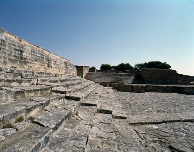 منظر لأطلال فيستوس ، 2700-1200 قبل الميلاد بواسطة مينوان