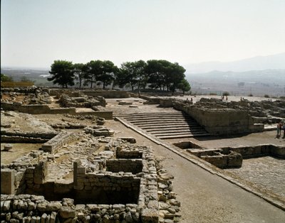 منظر لأطلال فيستوس ، 2700-1200 قبل الميلاد بواسطة مينوان