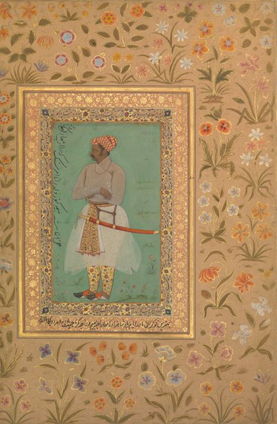 صورة للمهراجا بهيم كانوار ، فوليو من ألبوم شاه جهان ، ظهر: ca. 1615 - 29 بواسطة نانها