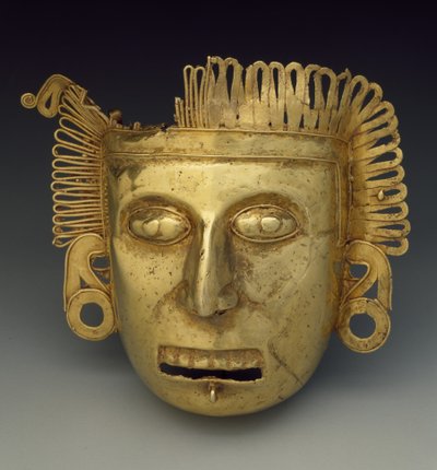 قناع الصدر ، أواخر فترة ما بعد الكلاسيكية ، حوالي 1350-1521 (ذهبي) بواسطة ميكستك ميكستك