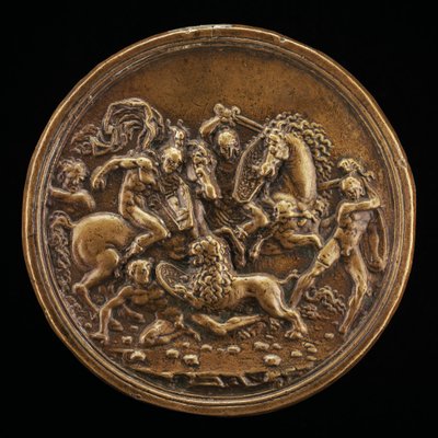 A Lion-Hunt ، أواخر القرن الخامس عشر - أوائل القرن السادس عشر. بواسطة مودرنو