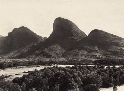"بناء إمبراطورية" في العصر الفاشي: سلسلة جبال على شكل صورة بشرية ، 09/05/1936 (b / w photo) بواسطة موديستينو بالدينيتي