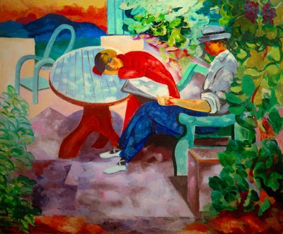 قيلولة في سان تروبيه (كيسلينغ مع رينيه) بواسطة مويس كيسلينج