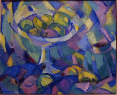 حياة ساكنة للفاكهة ، حوالي 1913-14 (زيت على قماش) بواسطة الأم السوداء