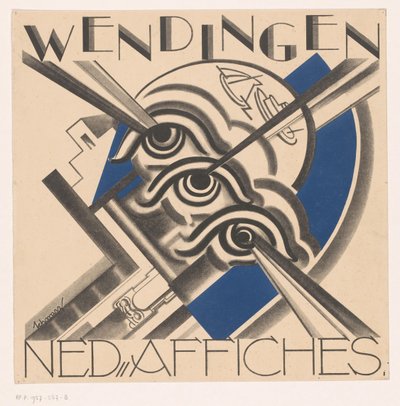 تصميم الغلاف لـ: Wendingen، 1931 بواسطة الأم السوداء