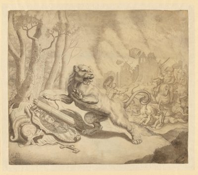 الأسد الهولندي يطلب المساعدة من ويليام الثالث ، 1672 بواسطة ابراهام بلوتلينج