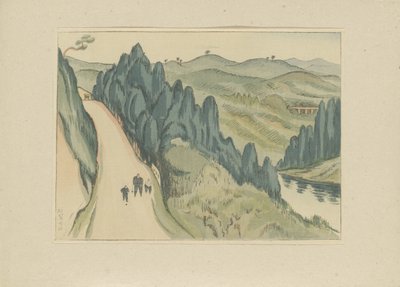 نهر الآغا Agagawa (العنوان على الكائن) الجزء الثاني ، منطقة آيزو (عنوان المسلسل) داي نيشو ، أيزو نو بو (عنوان المسلسل) مطبوعات المناظر الطبيعية اليابانية (عنوان السلسلة) نيهون فوكي هانجا (عنوان المسلسل) بواسطة ناكاجيما جوتارو