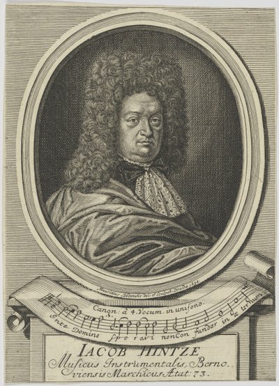 صورة يعقوب هنتز 1622-1702 ، 1695. بواسطة موريتز بودنهر