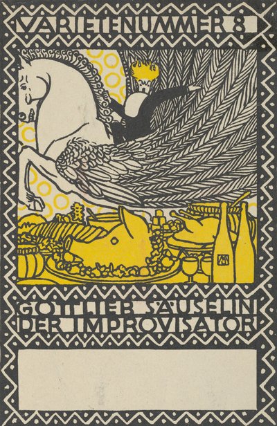 قانون 8: Gottlieb Säuselin the Improviser Variety number 8: Gottlieb Säuselin the المرتجل ... ، 1907. بواسطة موريتز جونغ