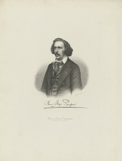 صورة للمؤلف هنري هوغو بيرسون 1815-1873 ، ج. 1850. بواسطة موريتز لايميل
