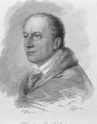 Portrait of Friedrich Kind, engraved by Passini (engraving) بواسطة موريتز مايكل (بعد) دافينجر