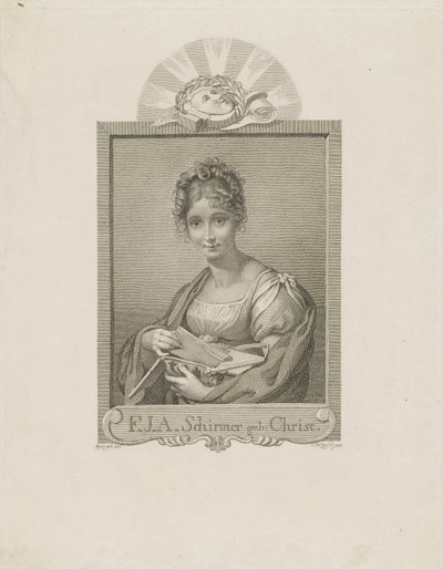 صورة للممثلة فريدريك شيرمر ، ني المسيح 1785-1833 ، ج. 1830. بواسطة موريتز ريتزش