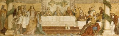 تفاصيل لوحة Landgrave&39;s Fresco ، قلعة Wartburg ، c.1855 (لوحة جدارية) بواسطة موريتز لودفيج فون شويند