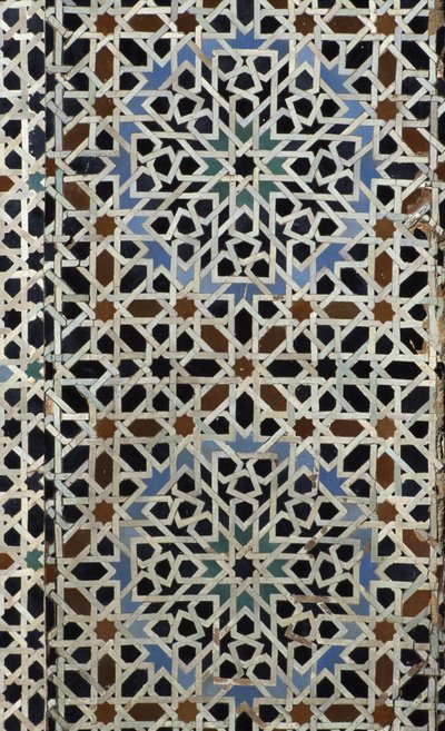 مدرسة Bou Inania School ، زليج للبلاط ، القرن الرابع عشر (سيراميك) بواسطة المدرسة المغربية