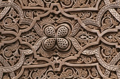 قصبة تاميل غلاوي ، الجص ، التفاصيل (سيراميك) بواسطة المدرسة المغربية