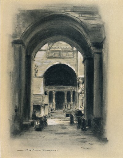 "داخل سانت مارك ، البندقية" ، 1903 بواسطة مورتيمر لودينجتون مينبيس