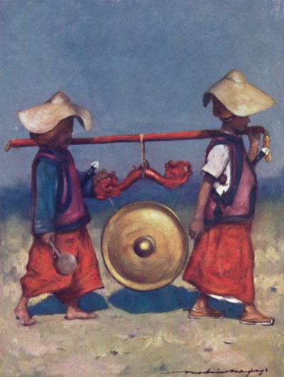 "خادمات شان تحمل براس غونغ" ، 1903 بواسطة مورتيمر لودينجتون مينبيس