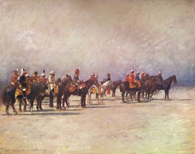 نائب الملك يستعرض القوات ، 1903 بواسطة مورتيمر لودينجتون مينبيس