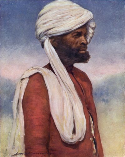A Retainer from Dhar (colour litho) بواسطة مورتيمر لودينجتون مينبس