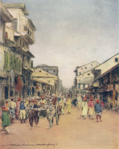 في شوارع دلهي 1905 بواسطة مورتيمر لودينجتون مينبس